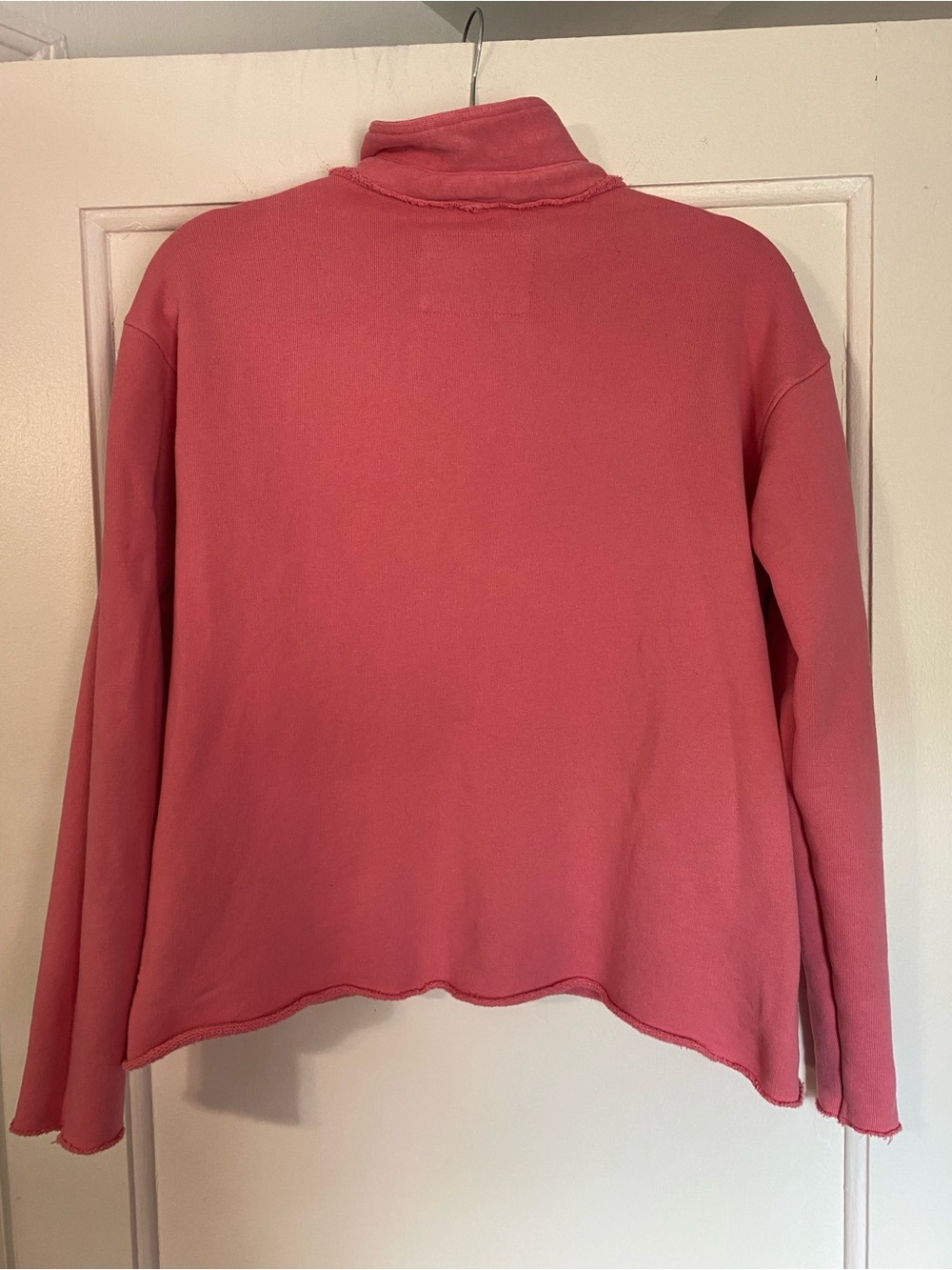 Frank & Eileen Patrick Popover Henley Triple Terry Pink - Picture 3 of 4
